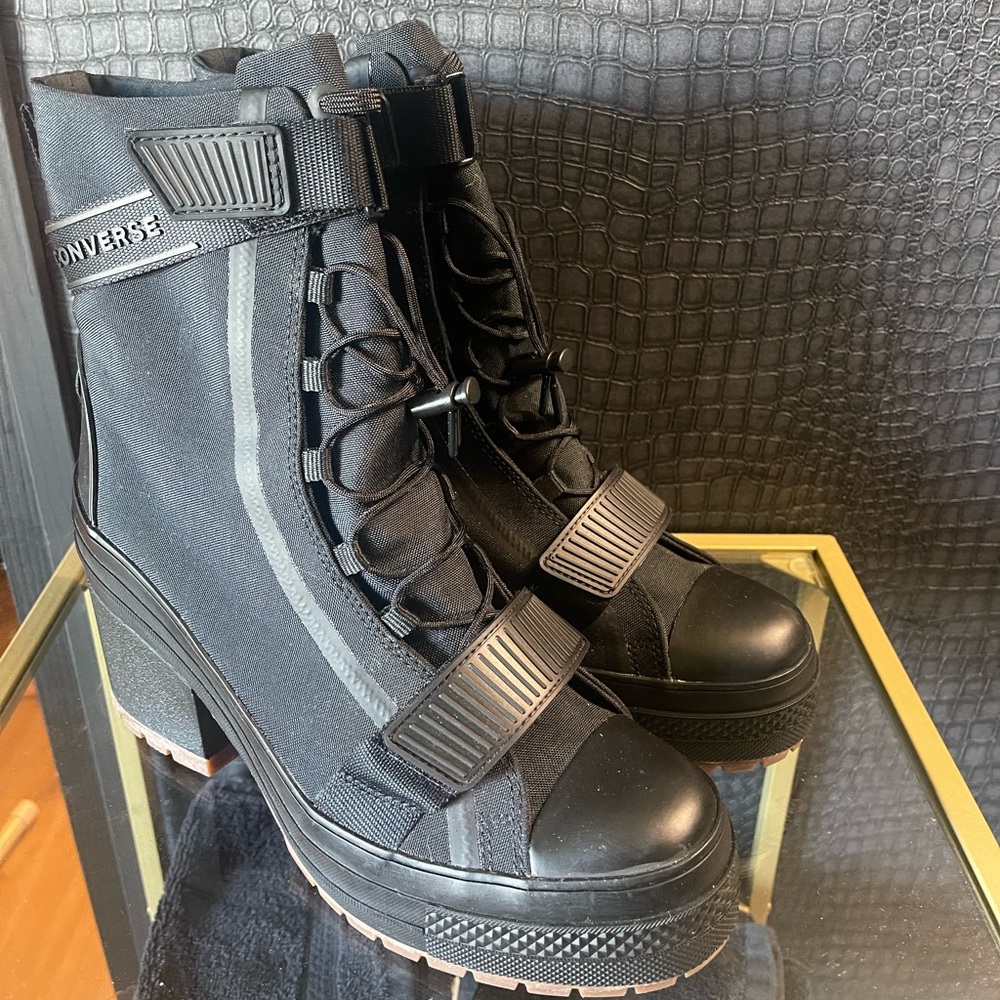 Black Converse Combat Boots